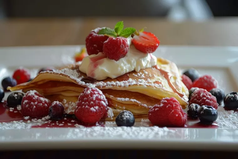 Où manger une crêpe bretonne sucrée avec de la glace vanille, de la chantilly et du coulis de framboise ?, Vence, Crêperie Bretonne Vence